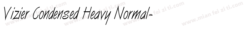 Vizier Condensed Heavy Normal字体转换